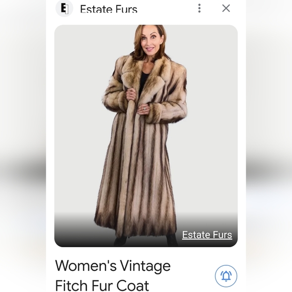 SOLD XL fitch fur Fulllength designer coat mint condition No Offers Pls Final$ - Picture 4 of 16